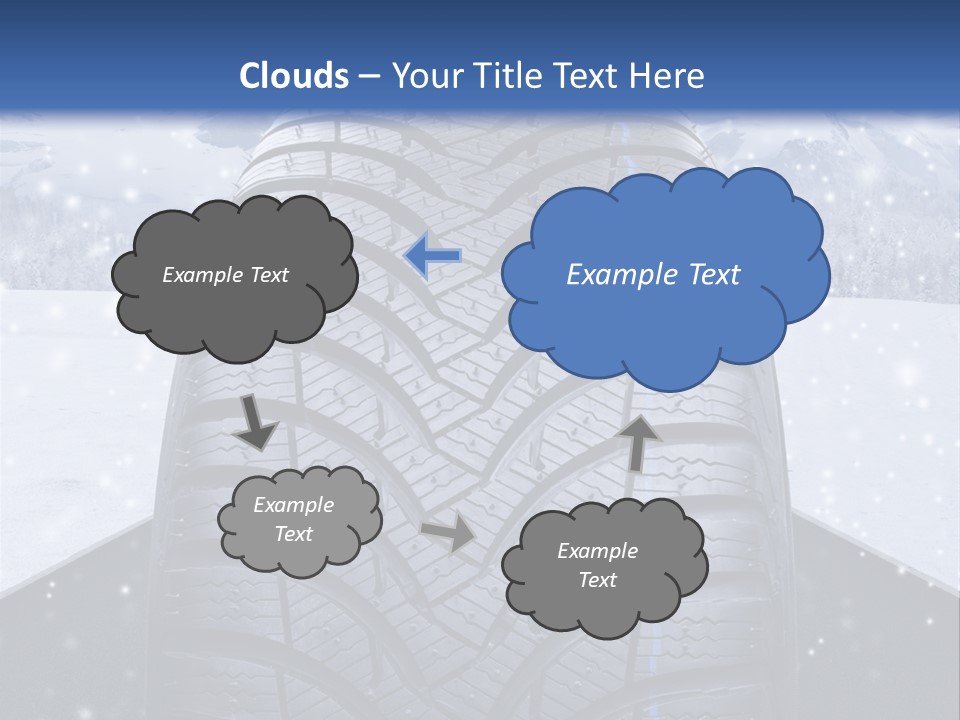 Schnee Pflicht Schneefahrbahn PowerPoint Template