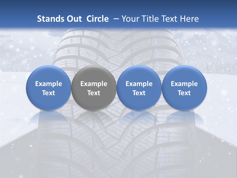 Schnee Pflicht Schneefahrbahn PowerPoint Template