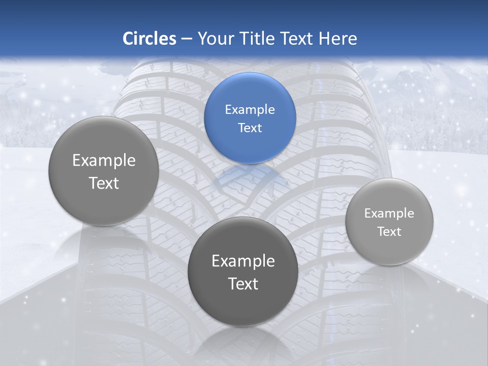 Schnee Pflicht Schneefahrbahn PowerPoint Template