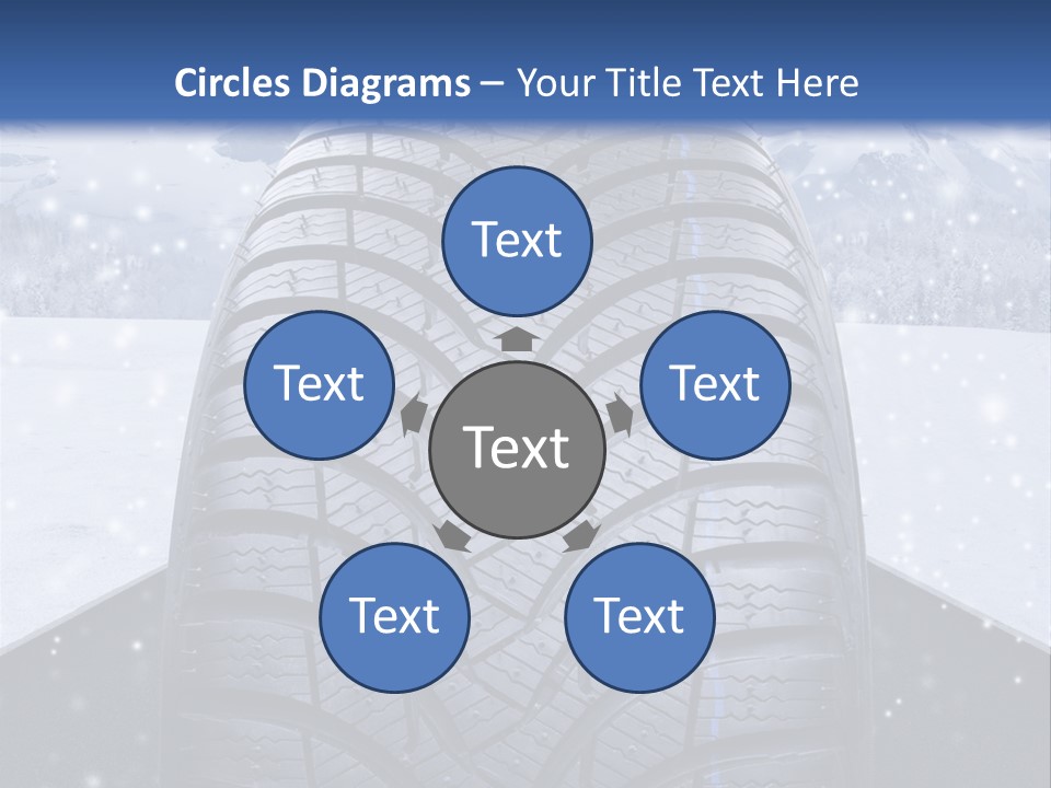 Schnee Pflicht Schneefahrbahn PowerPoint Template