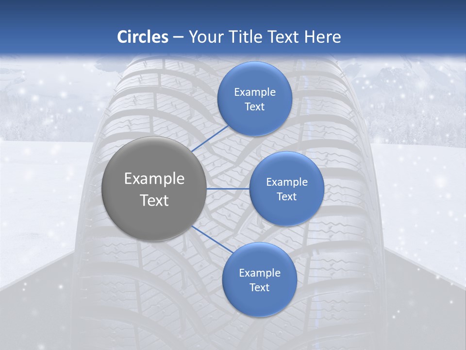 Schnee Pflicht Schneefahrbahn PowerPoint Template