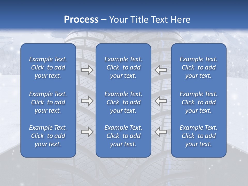 Schnee Pflicht Schneefahrbahn PowerPoint Template