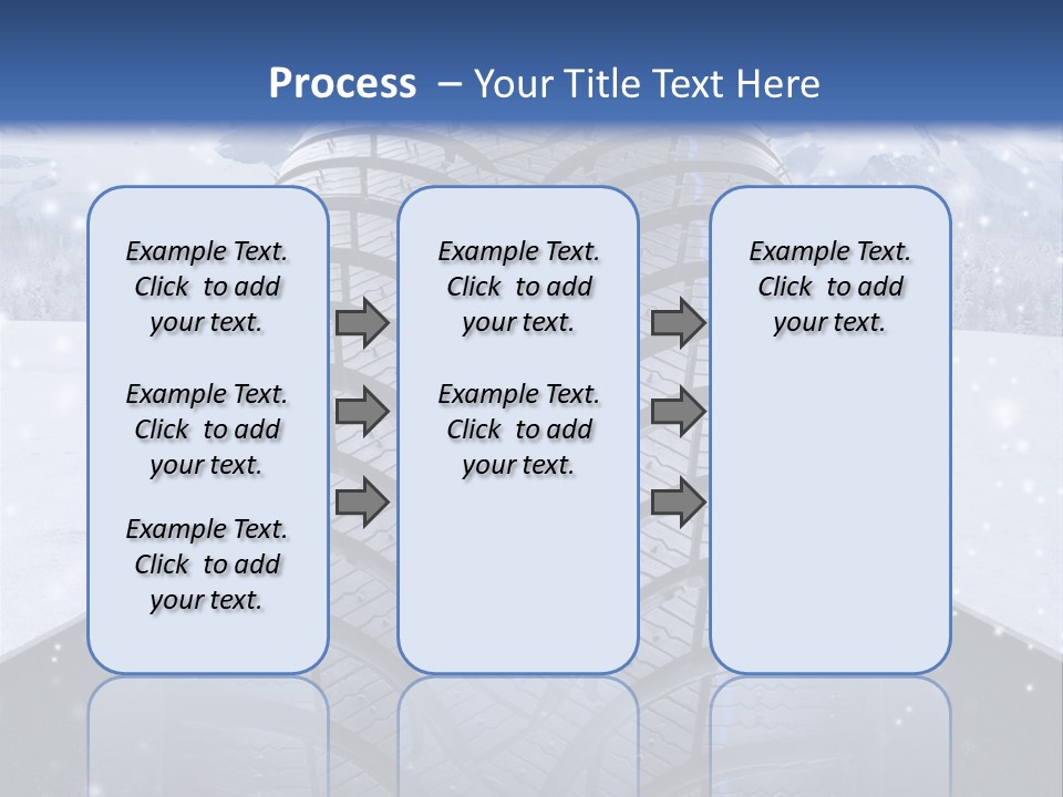 Schnee Pflicht Schneefahrbahn PowerPoint Template