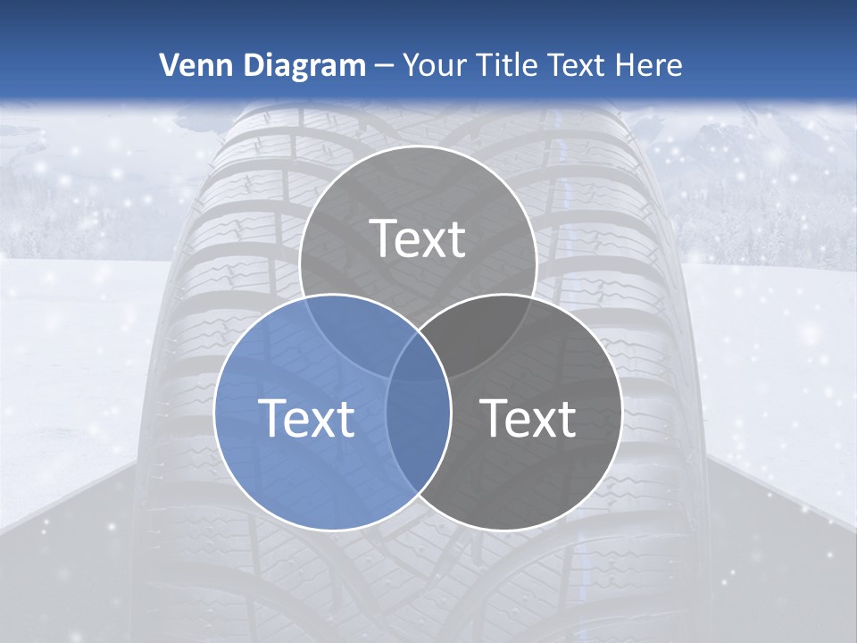 Schnee Pflicht Schneefahrbahn PowerPoint Template