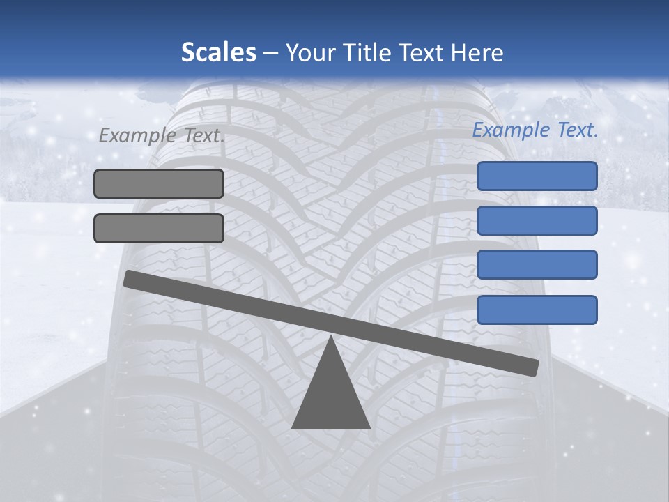 Schnee Pflicht Schneefahrbahn PowerPoint Template