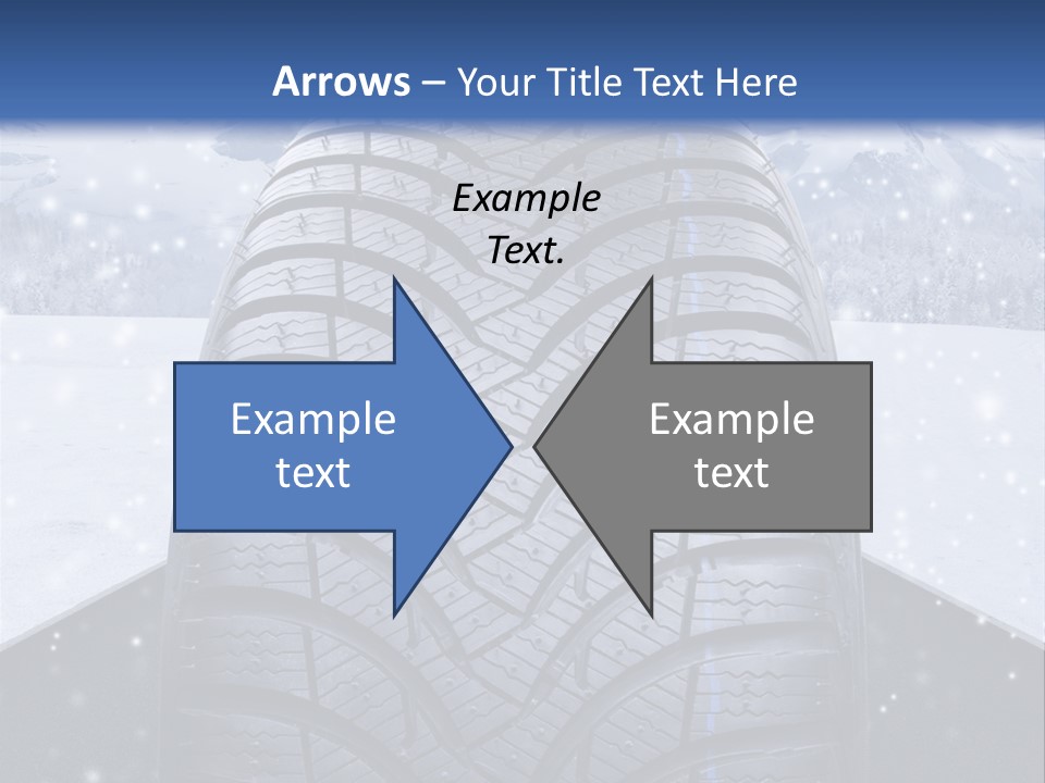 Schnee Pflicht Schneefahrbahn PowerPoint Template