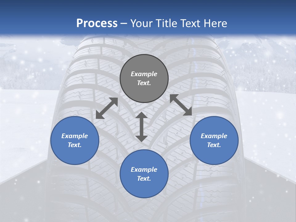 Schnee Pflicht Schneefahrbahn PowerPoint Template