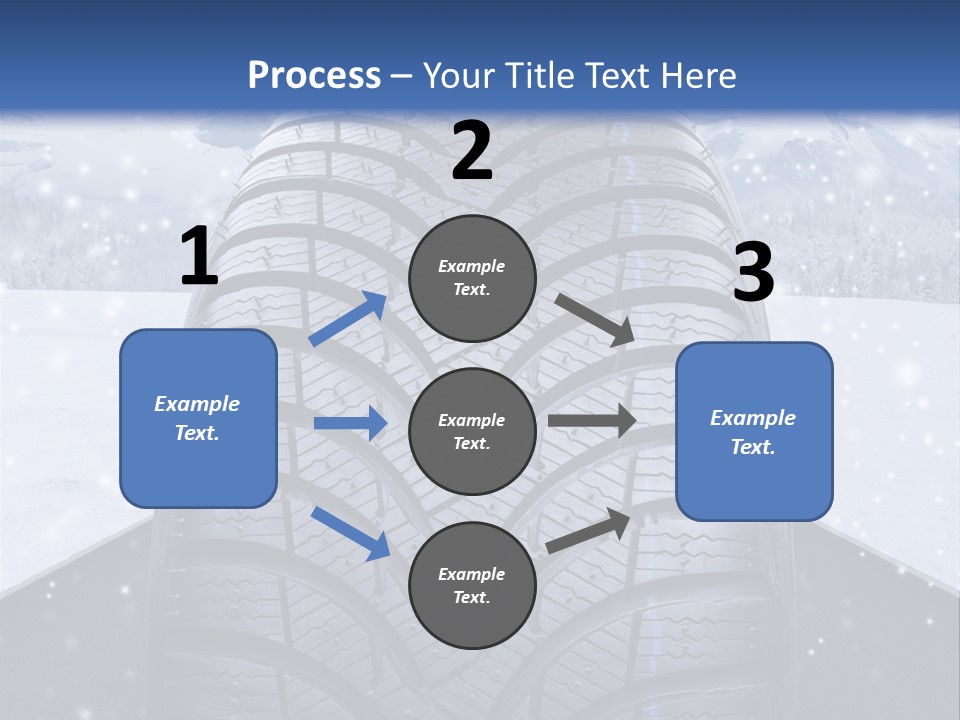 Schnee Pflicht Schneefahrbahn PowerPoint Template