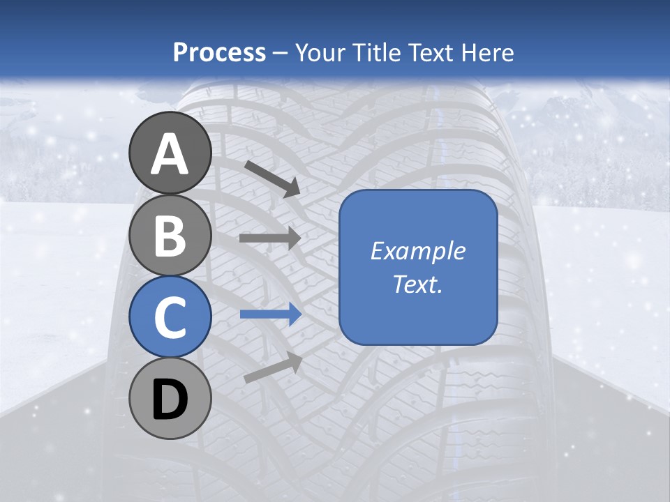 Schnee Pflicht Schneefahrbahn PowerPoint Template