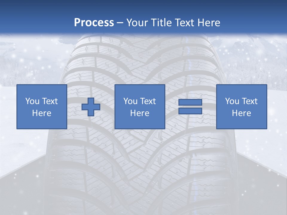Schnee Pflicht Schneefahrbahn PowerPoint Template