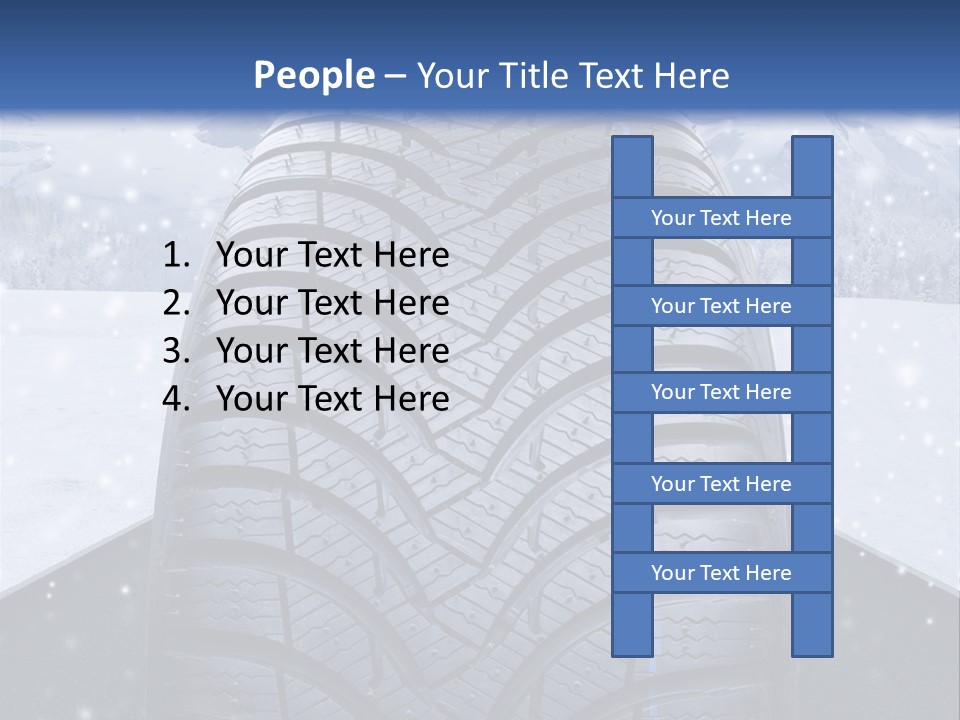 Schnee Pflicht Schneefahrbahn PowerPoint Template