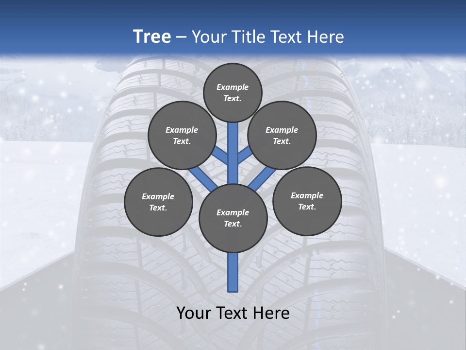 Schnee Pflicht Schneefahrbahn PowerPoint Template