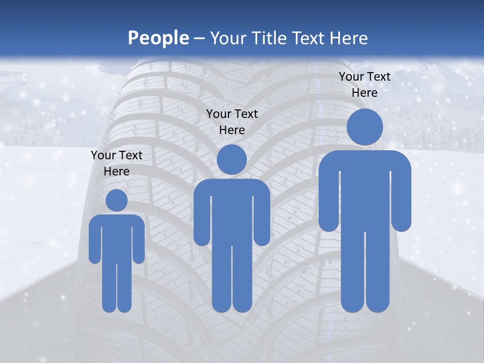 Schnee Pflicht Schneefahrbahn PowerPoint Template