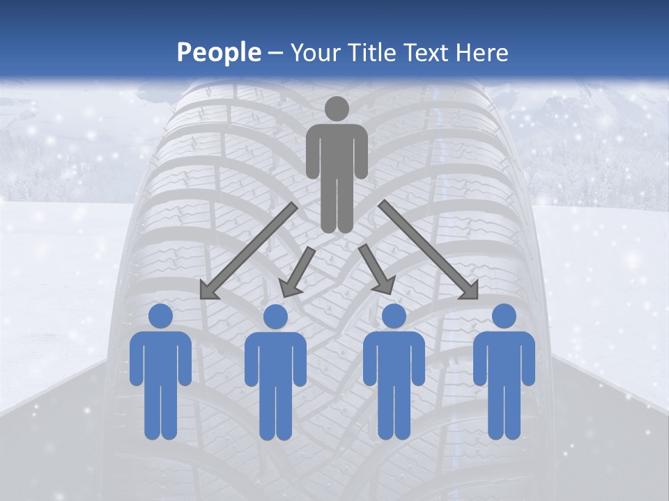 Schnee Pflicht Schneefahrbahn PowerPoint Template