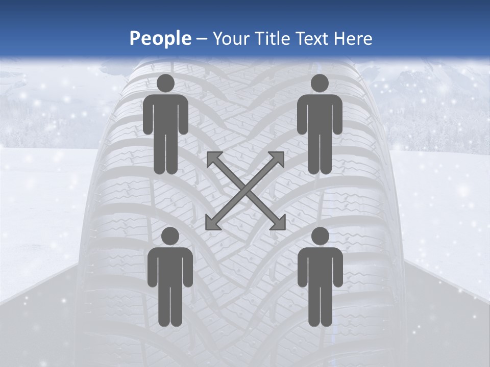 Schnee Pflicht Schneefahrbahn PowerPoint Template