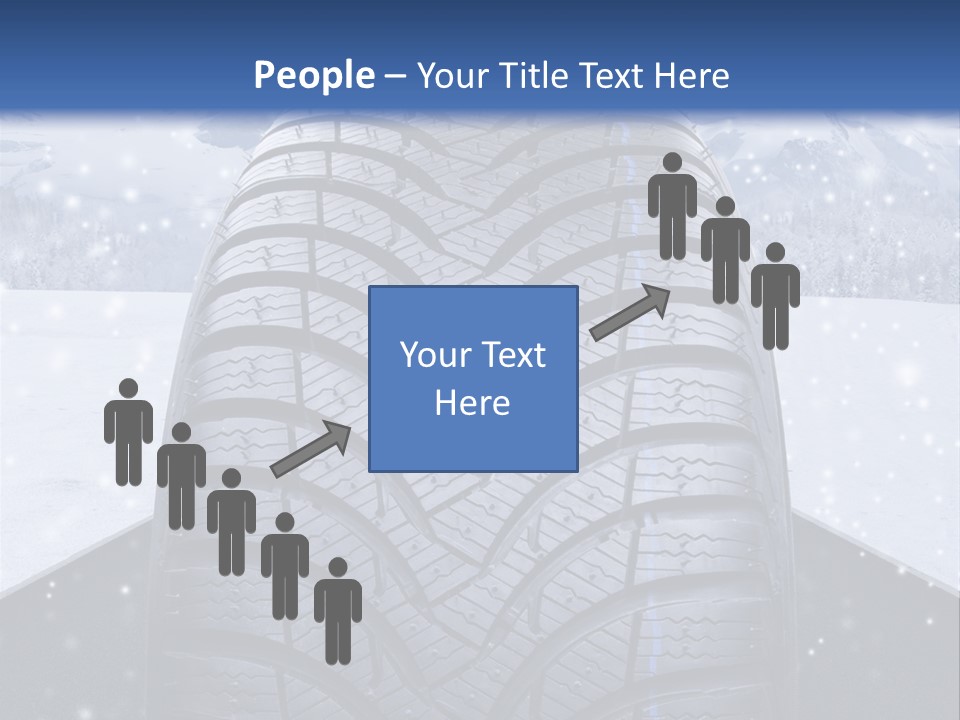 Schnee Pflicht Schneefahrbahn PowerPoint Template