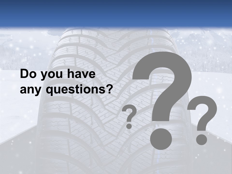 Schnee Pflicht Schneefahrbahn PowerPoint Template