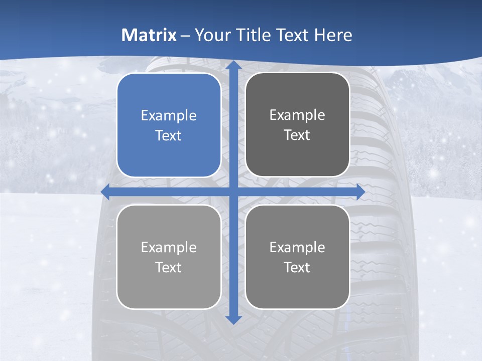 Rad Schneefahrbahn Schnee PowerPoint Template