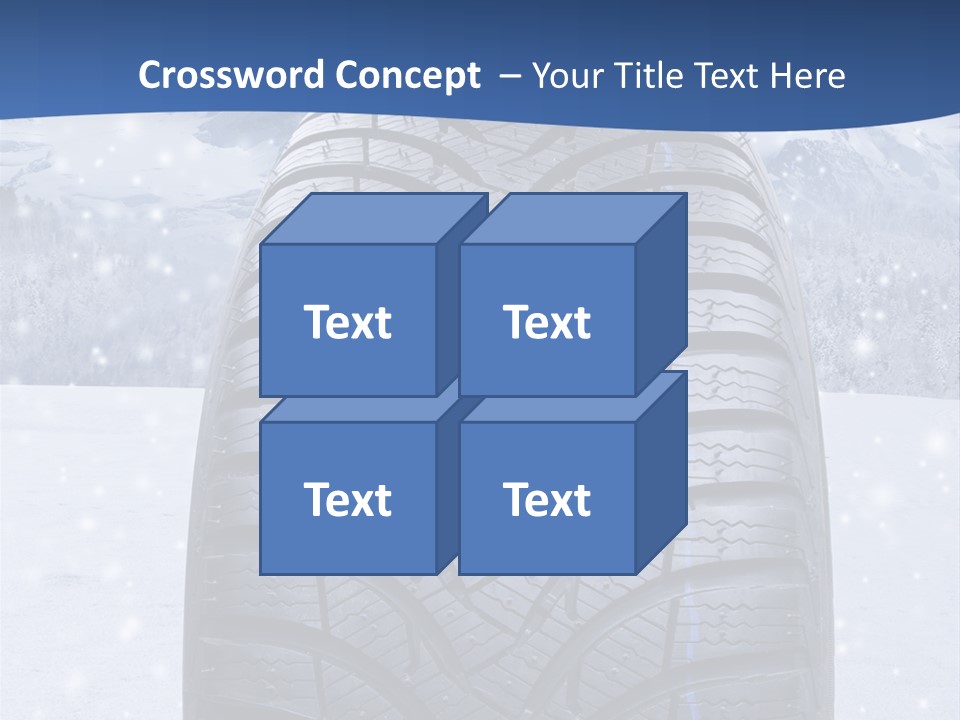 Rad Schneefahrbahn Schnee PowerPoint Template
