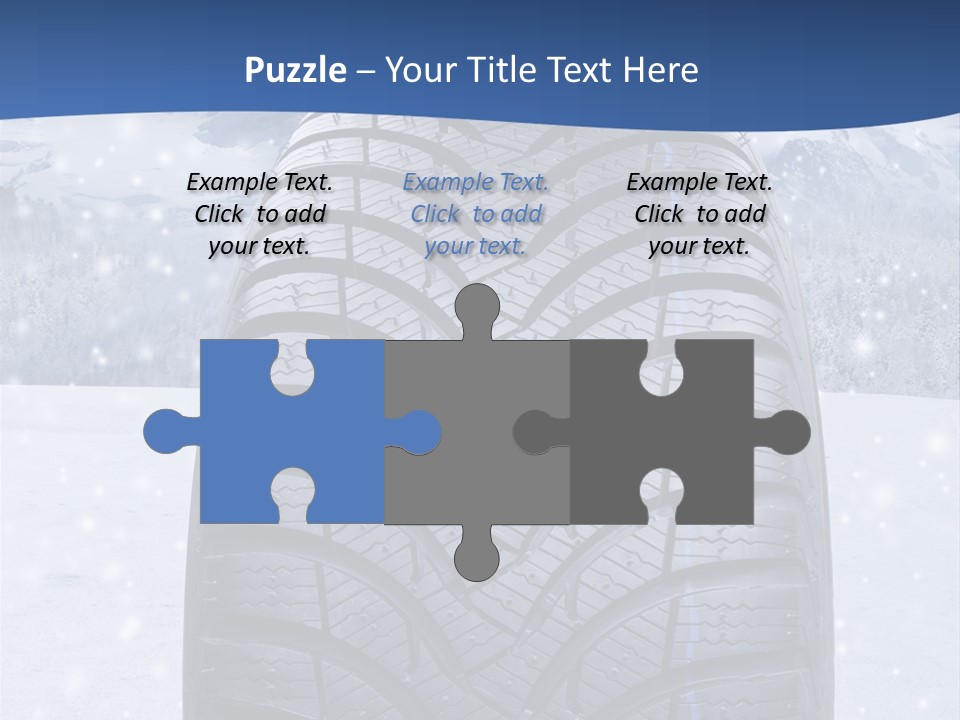 Rad Schneefahrbahn Schnee PowerPoint Template