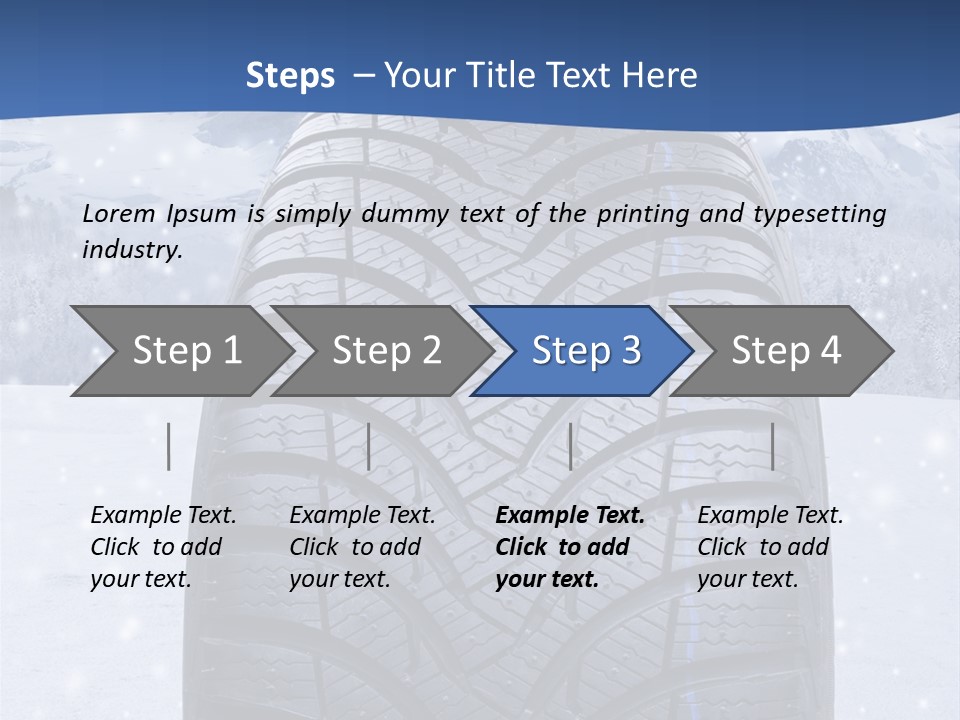 Rad Schneefahrbahn Schnee PowerPoint Template