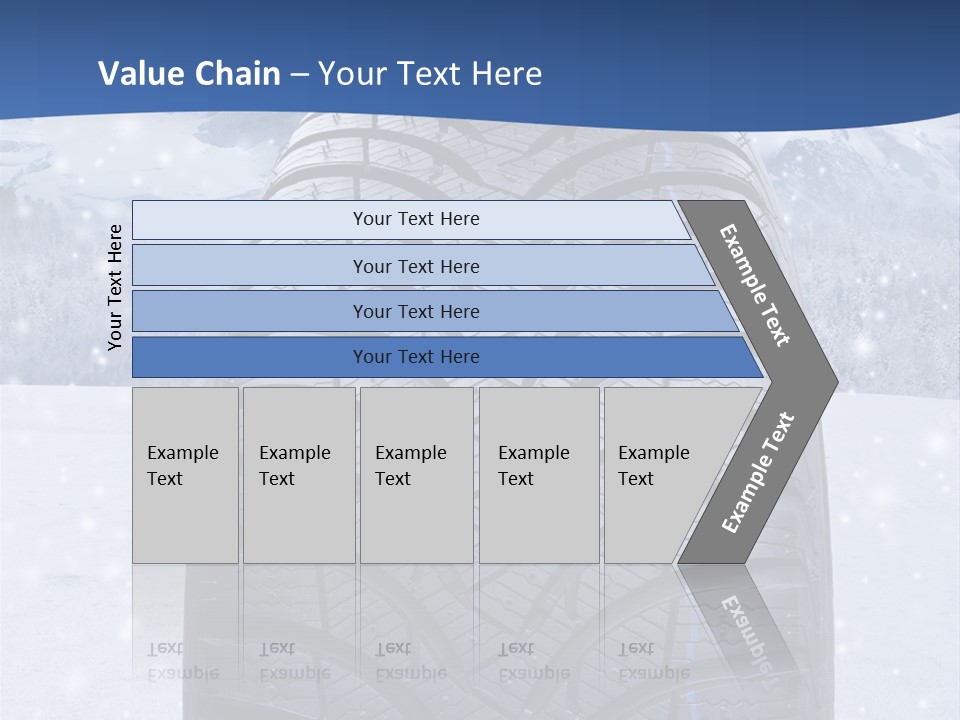 Rad Schneefahrbahn Schnee PowerPoint Template