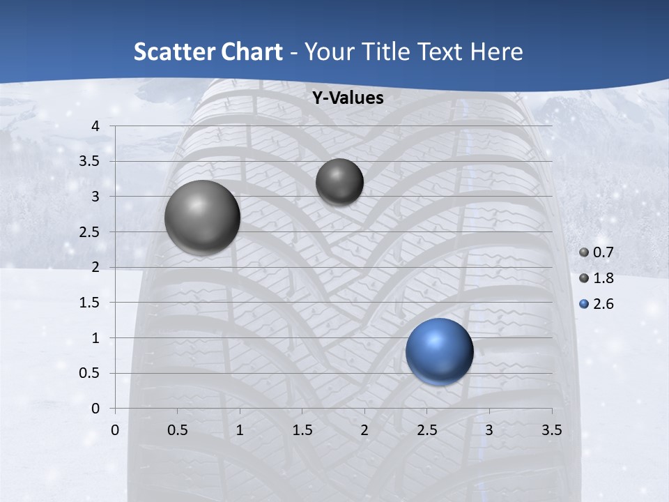 Rad Schneefahrbahn Schnee PowerPoint Template