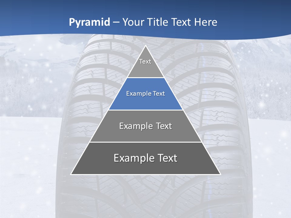 Rad Schneefahrbahn Schnee PowerPoint Template