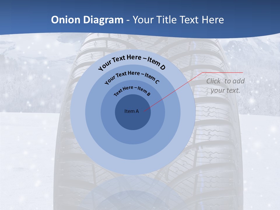 Rad Schneefahrbahn Schnee PowerPoint Template