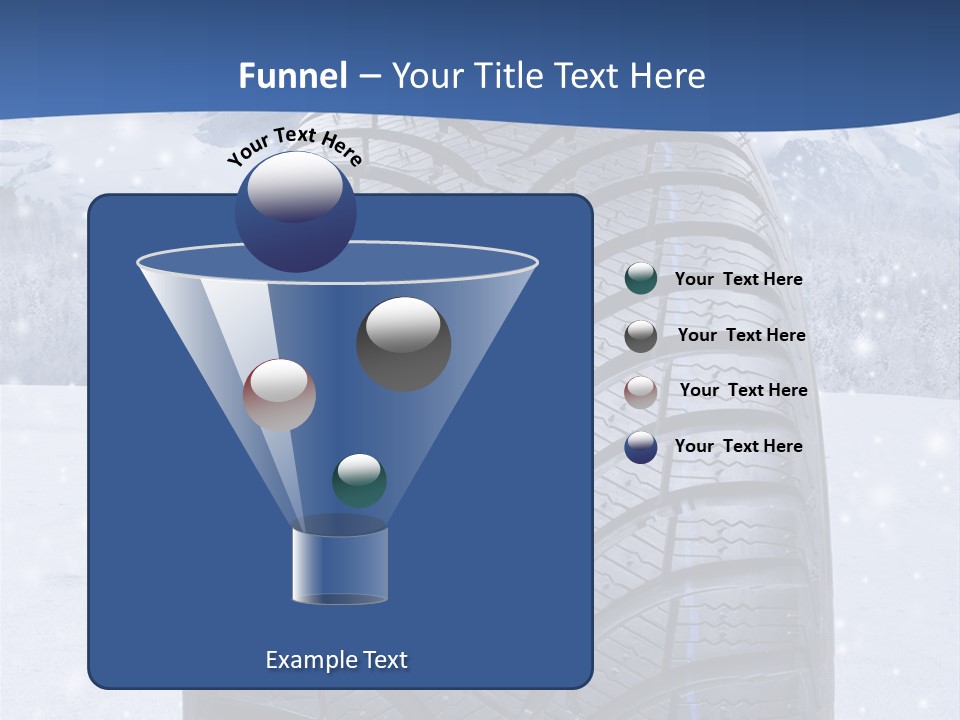 Rad Schneefahrbahn Schnee PowerPoint Template