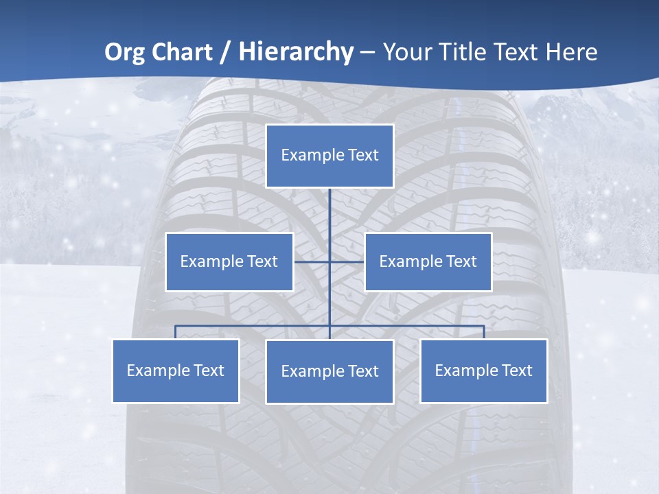 Rad Schneefahrbahn Schnee PowerPoint Template