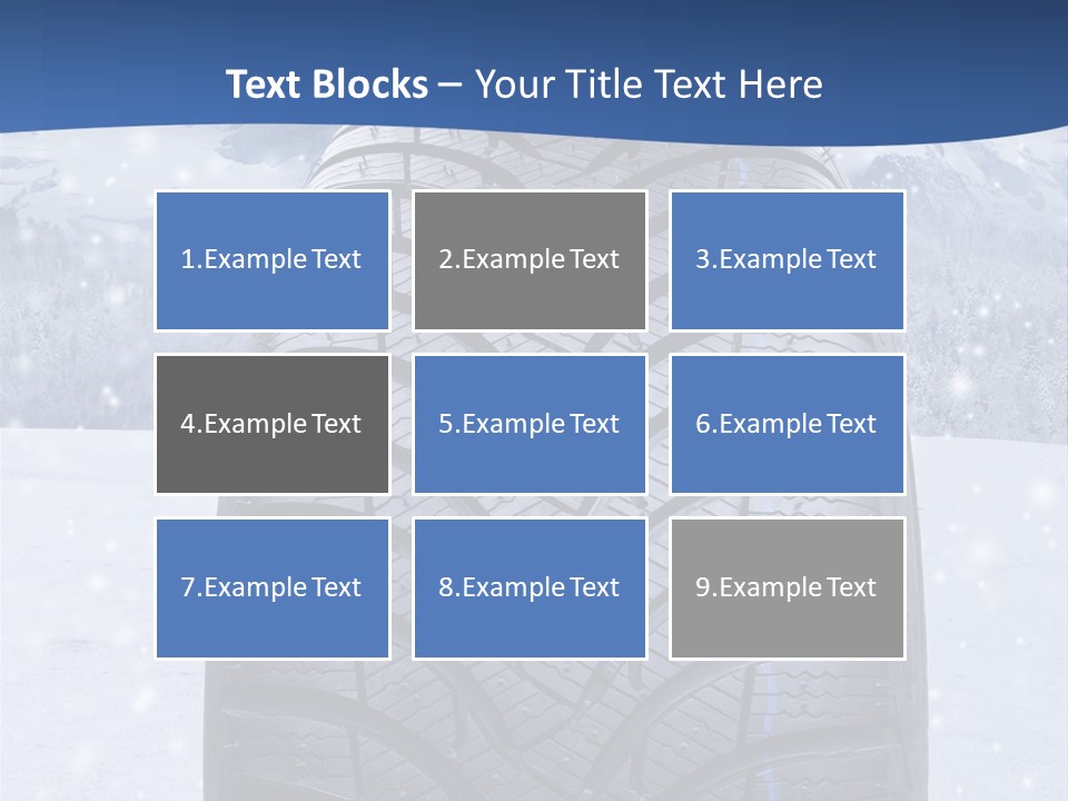 Rad Schneefahrbahn Schnee PowerPoint Template