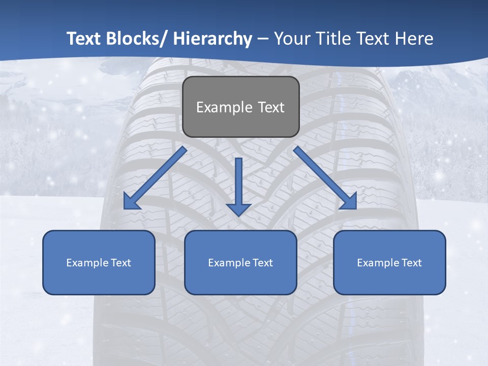 Rad Schneefahrbahn Schnee PowerPoint Template
