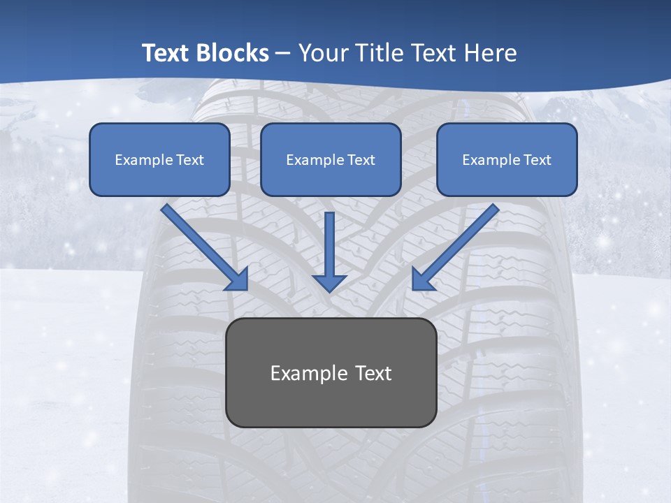 Rad Schneefahrbahn Schnee PowerPoint Template
