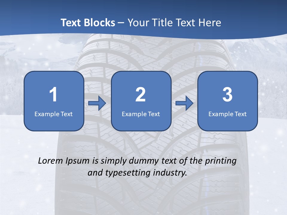 Rad Schneefahrbahn Schnee PowerPoint Template