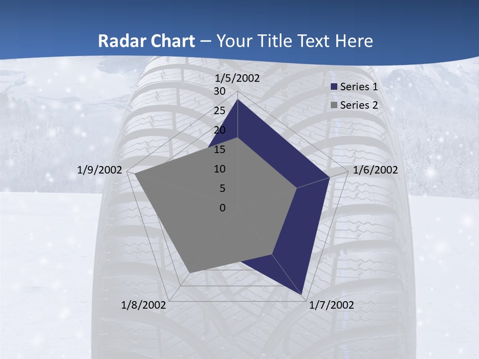 Rad Schneefahrbahn Schnee PowerPoint Template