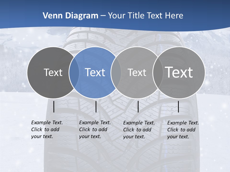 Rad Schneefahrbahn Schnee PowerPoint Template