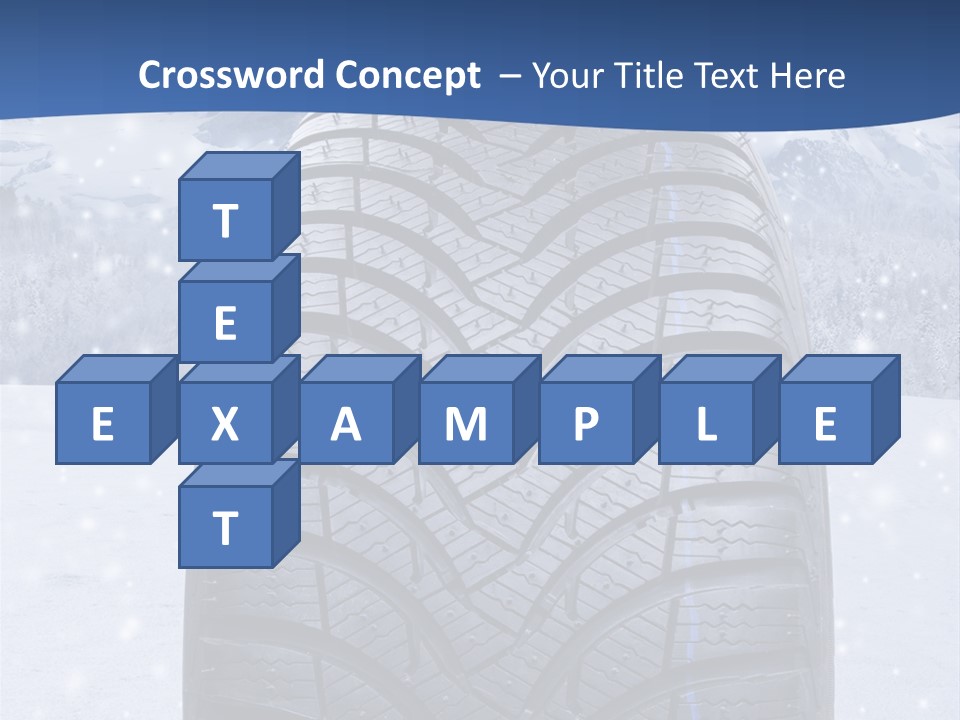 Rad Schneefahrbahn Schnee PowerPoint Template