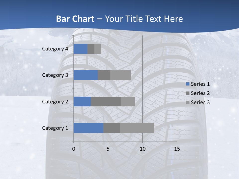 Rad Schneefahrbahn Schnee PowerPoint Template