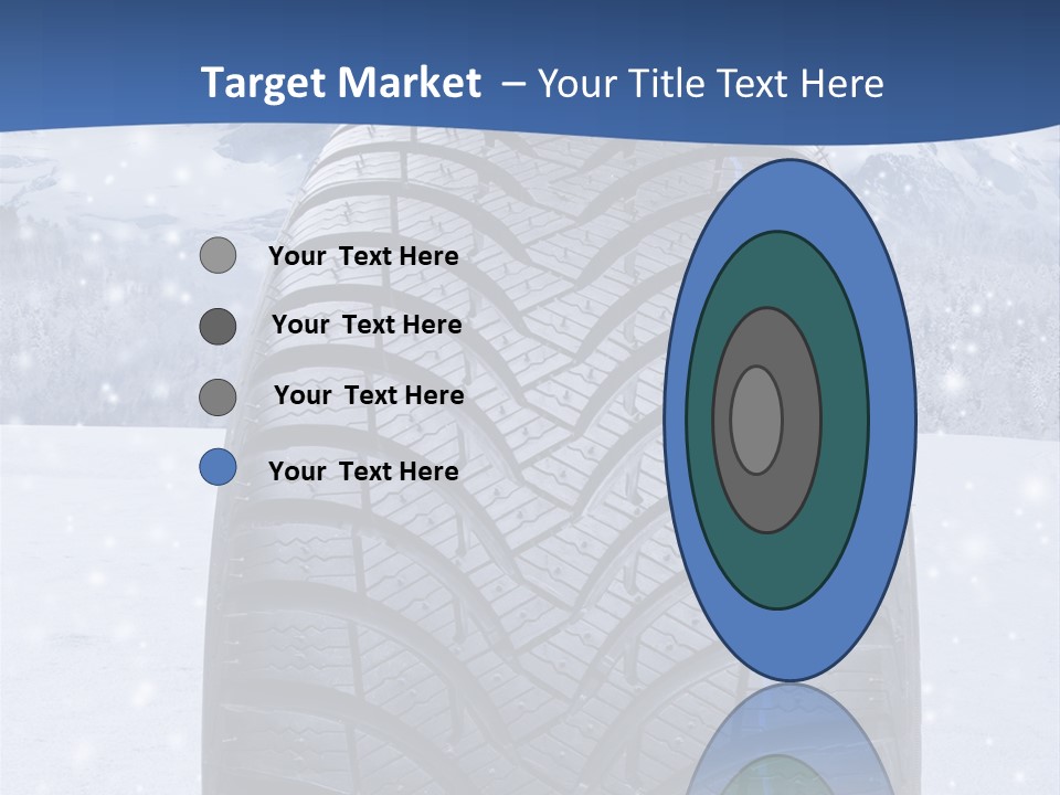 Rad Schneefahrbahn Schnee PowerPoint Template