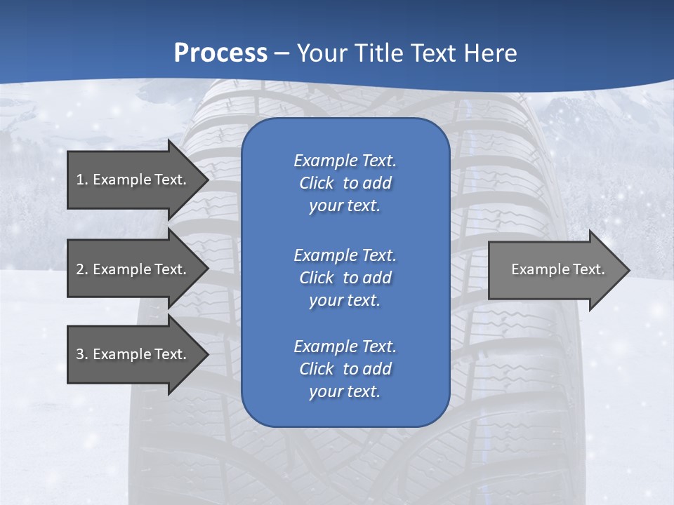 Rad Schneefahrbahn Schnee PowerPoint Template
