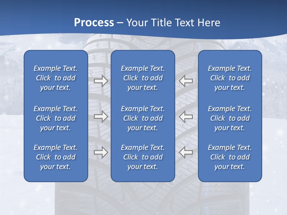 Rad Schneefahrbahn Schnee PowerPoint Template