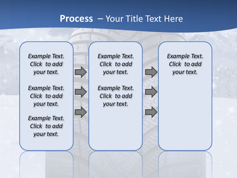 Rad Schneefahrbahn Schnee PowerPoint Template