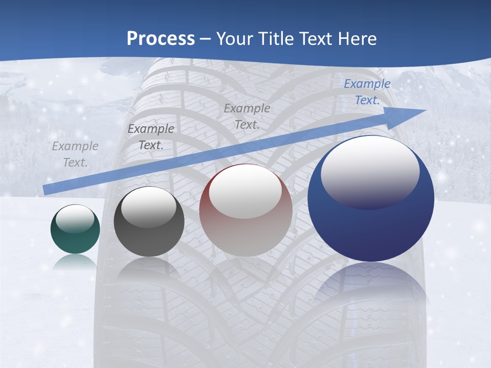 Rad Schneefahrbahn Schnee PowerPoint Template