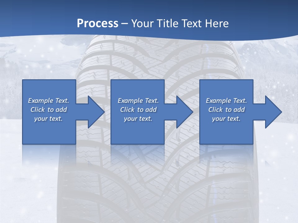 Rad Schneefahrbahn Schnee PowerPoint Template