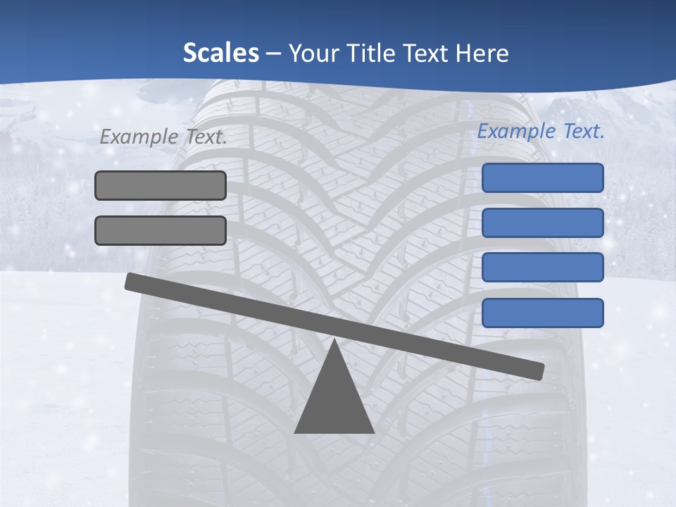 Rad Schneefahrbahn Schnee PowerPoint Template
