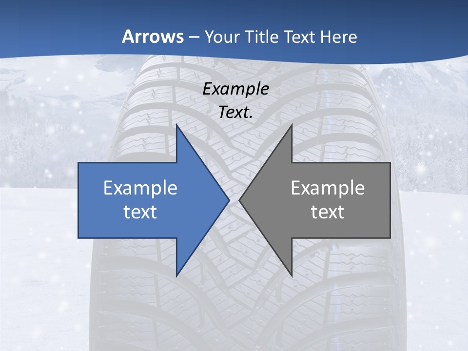 Rad Schneefahrbahn Schnee PowerPoint Template