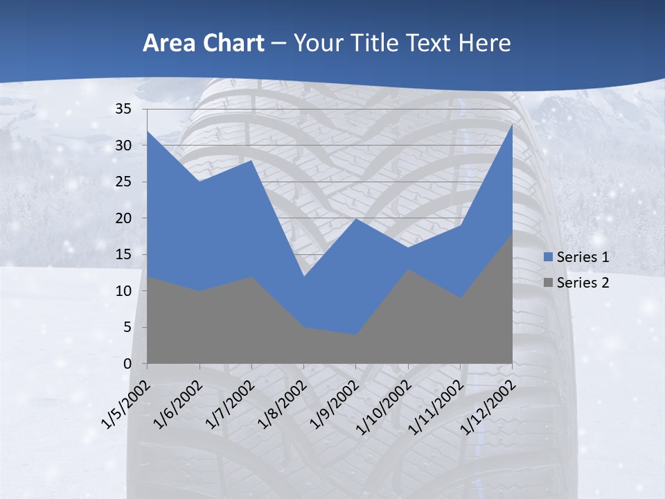 Rad Schneefahrbahn Schnee PowerPoint Template