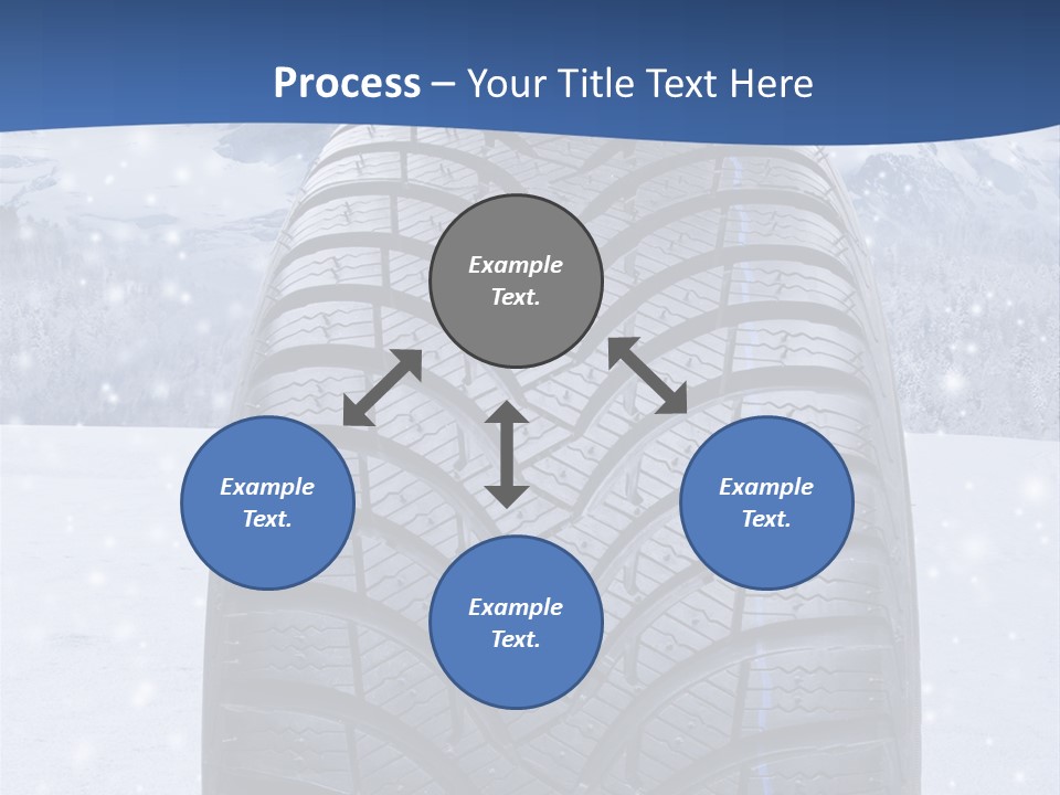 Rad Schneefahrbahn Schnee PowerPoint Template