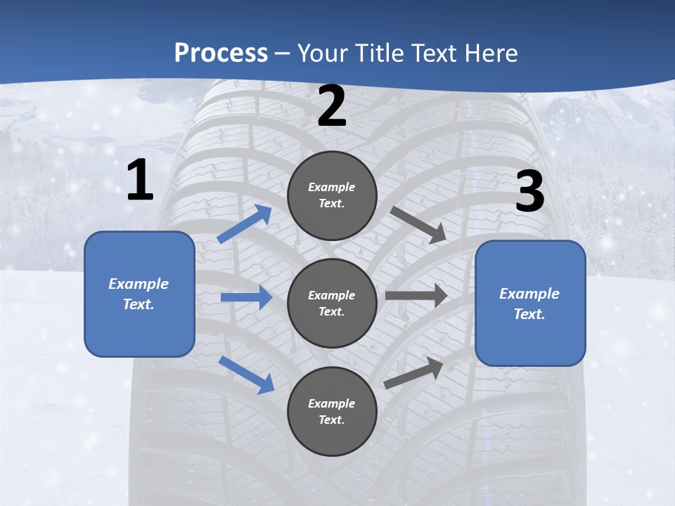 Rad Schneefahrbahn Schnee PowerPoint Template